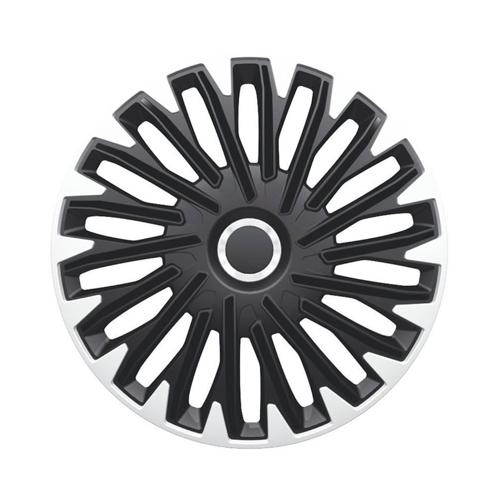 Ковпаки для коліс 4 Racing Quantum Silver/Black R16 4 шт.