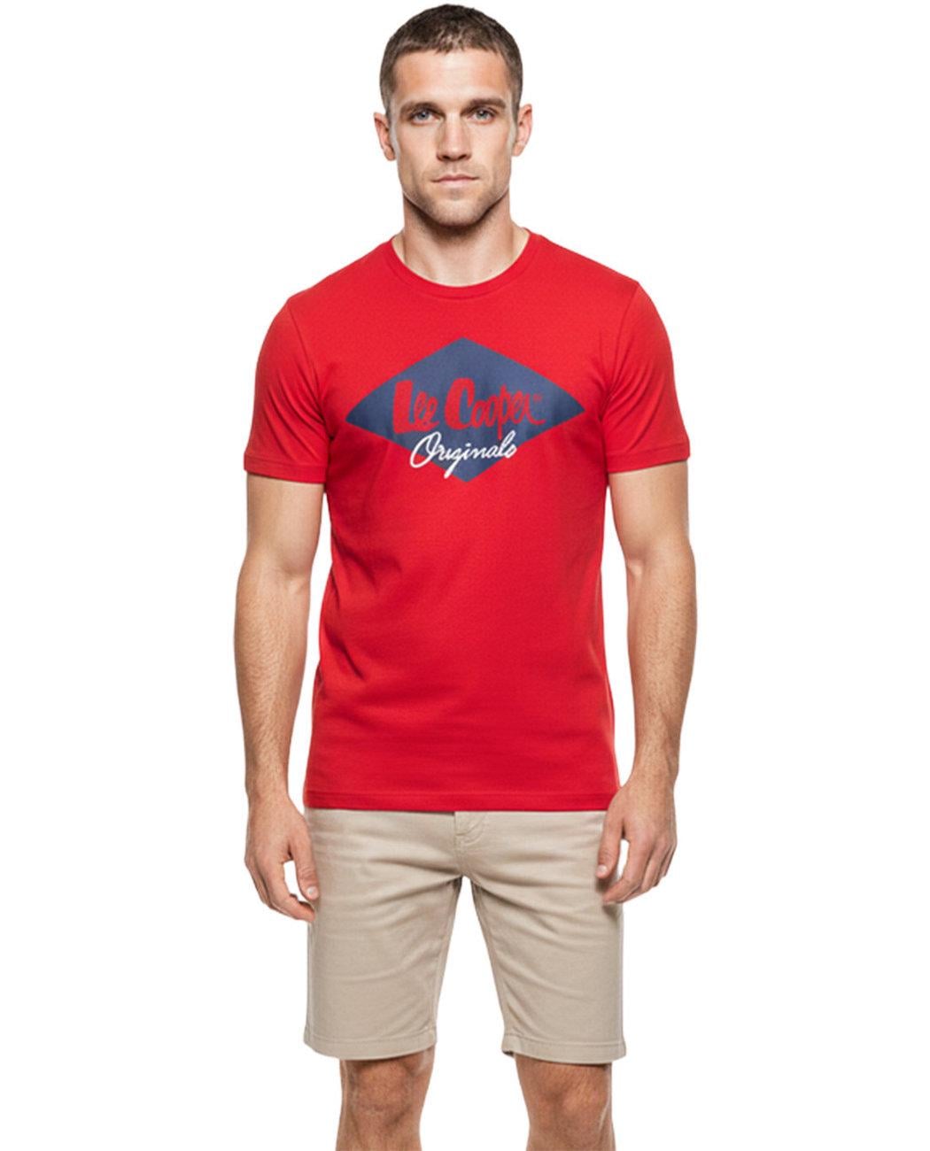 Футболка мужская Lee Cooper Logo Fill 59711208.1 L Красный (1597112084304)