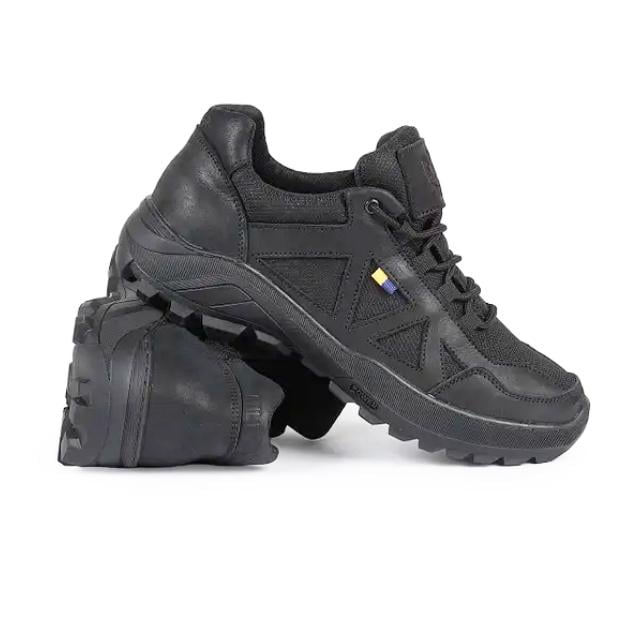 Кросівки чоловічі демісезонні натуральний нубук р. 45 Чорний - фото 4