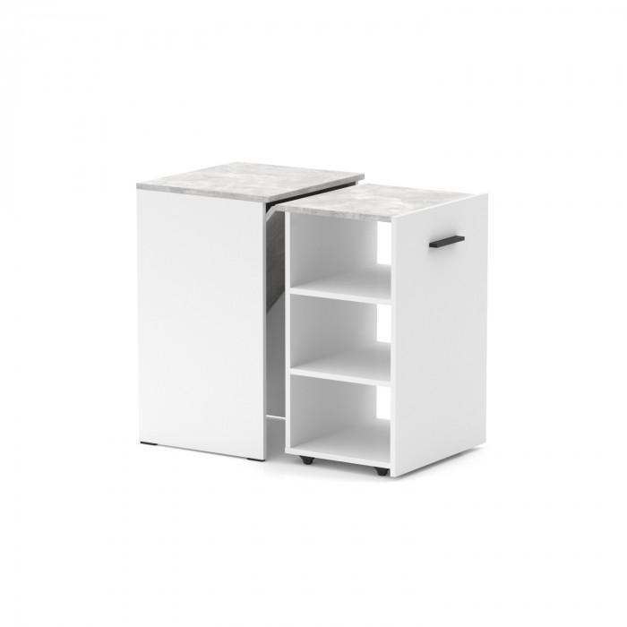Стіл-тумба трансформер Knap Knap Hobana Білий/Ательє світлий (S201000122) - фото 2 Стіл-тумба трансформер Knap Knap Hobana Білий/Ательє світлий (S201000122) - фото 2