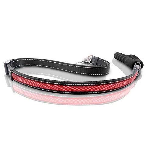 Поводок регулируемый LED AnimAll 2,5 120-150 см Красный