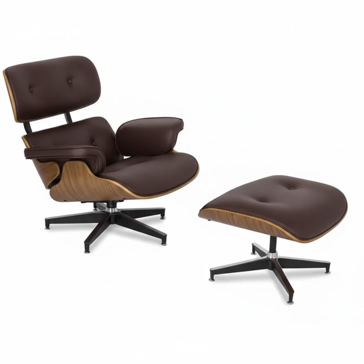 Кресло для отдыха Chillout Lounge с пуфом Brown (2847084309)