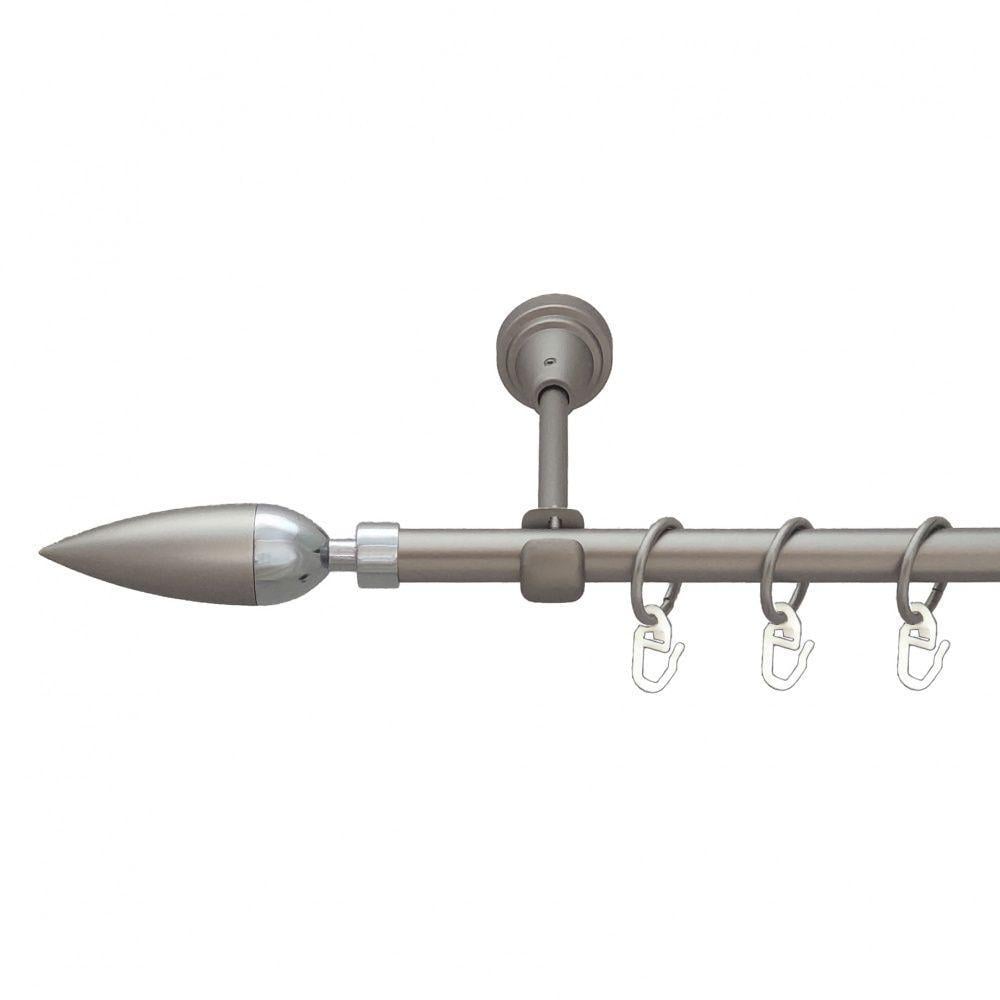 Карниз для штор Orvit Линнея однорядный гладкий 16 мм 160 см Сатин (6091319)