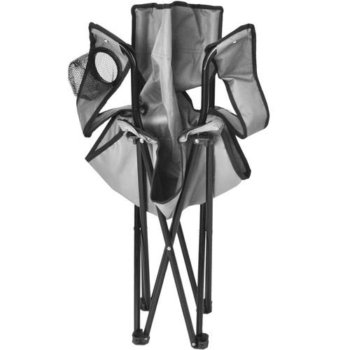 Кресло раскладное туристическое с подстаканником TRIZAND 23675 для рыбака и кемпинга Серый - фото 6 Кресло раскладное туристическое с подстаканником TRIZAND 23675 для рыбака и кемпинга Серый - фото 6