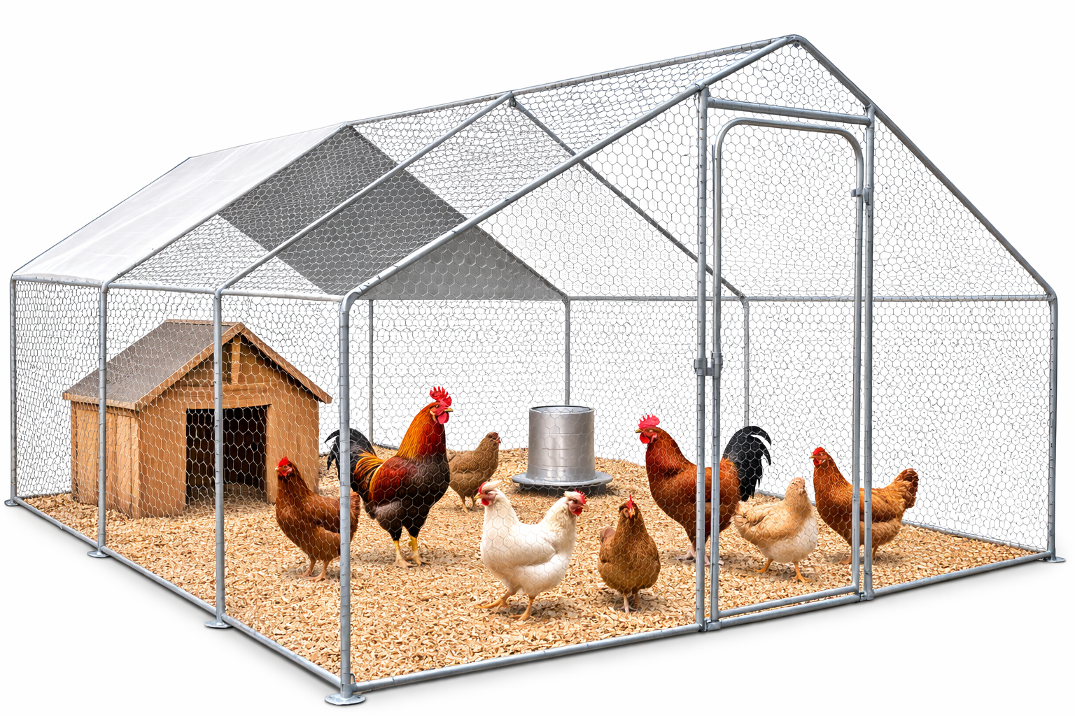 Курник для домашньої птиці Helper HP-1081 6х3х2 м 18 м2 металевий