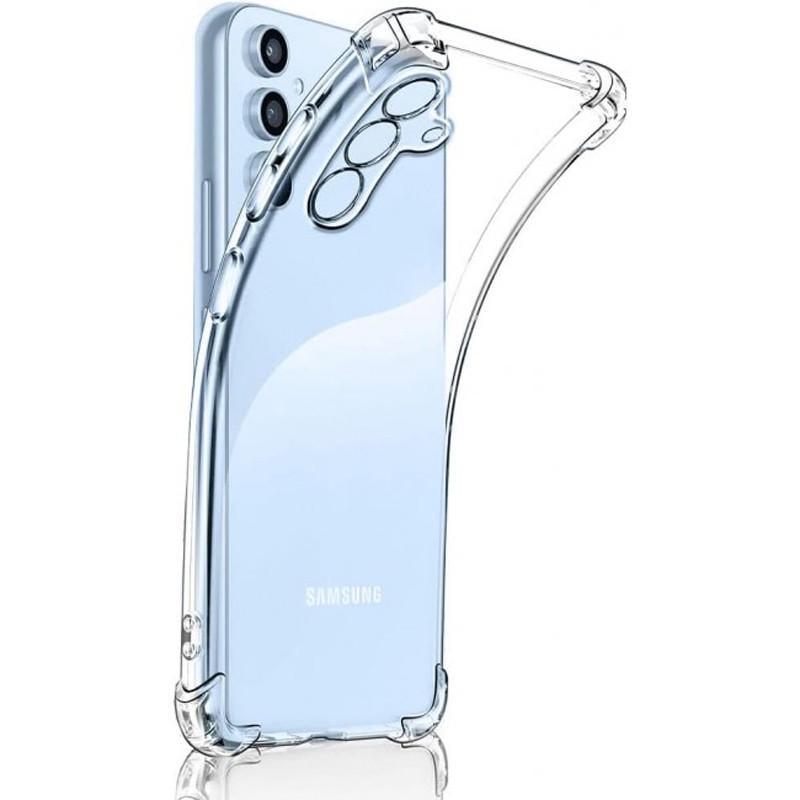 Противоударный TPU чехол GETMAN Ease logo усиленные углы Full Camera для Samsung Galaxy A34 5G Бесцветный (Прозрачный)