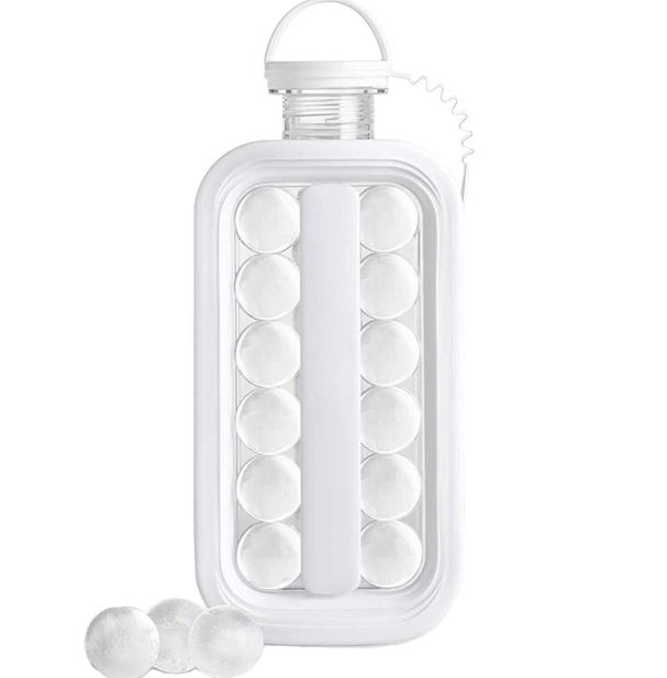 Форма для льда в форме шаров силиконовая с крышкой (VP-755)