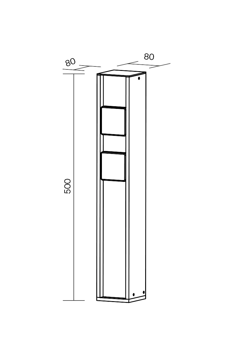 Светильник уличный Arte Lamp A03004-2BK Outdoor (26992798) - фото 4