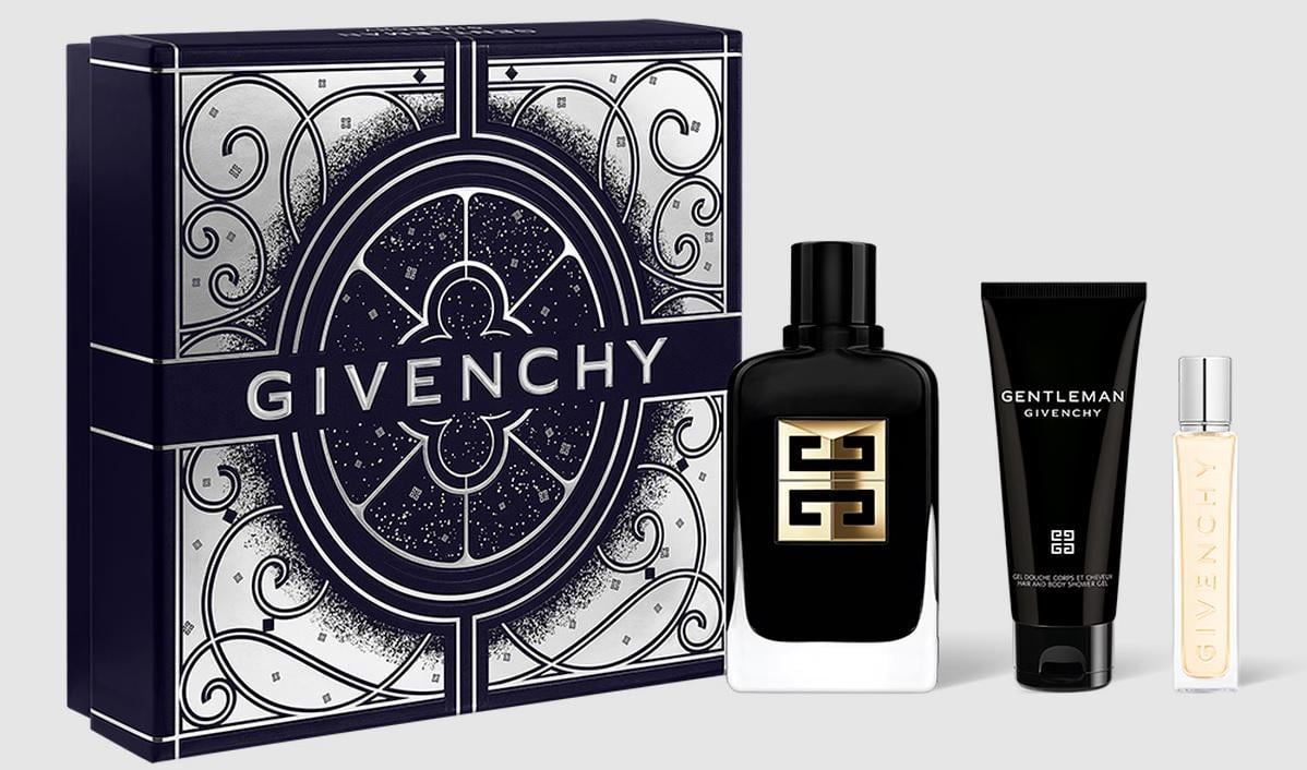 Подарунковий набір для чоловіків Givenchy Gentleman Society Ambree парфумована вода 100 мл та міні 12,5 мл/гель для душу 75 мл (380602)