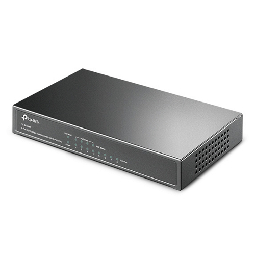 Коммутатор TP-Link TL-SF1008P 8-port 10/100M PoE Switch 8 10/100M RJ45 ports including 4 PoE ports (558250) - фото 3