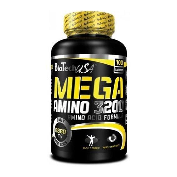 Аминокислота BCAA для спорта BioTechUSA MEгA AMINO 3200 100 таблеток - фото 2