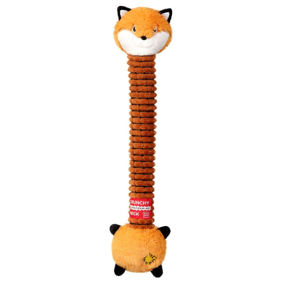 Игрушка для собак Waudog Fun Crunchy Лиса хлопок/полиэстер/пластик/поролон 37 см Orange (6216)
