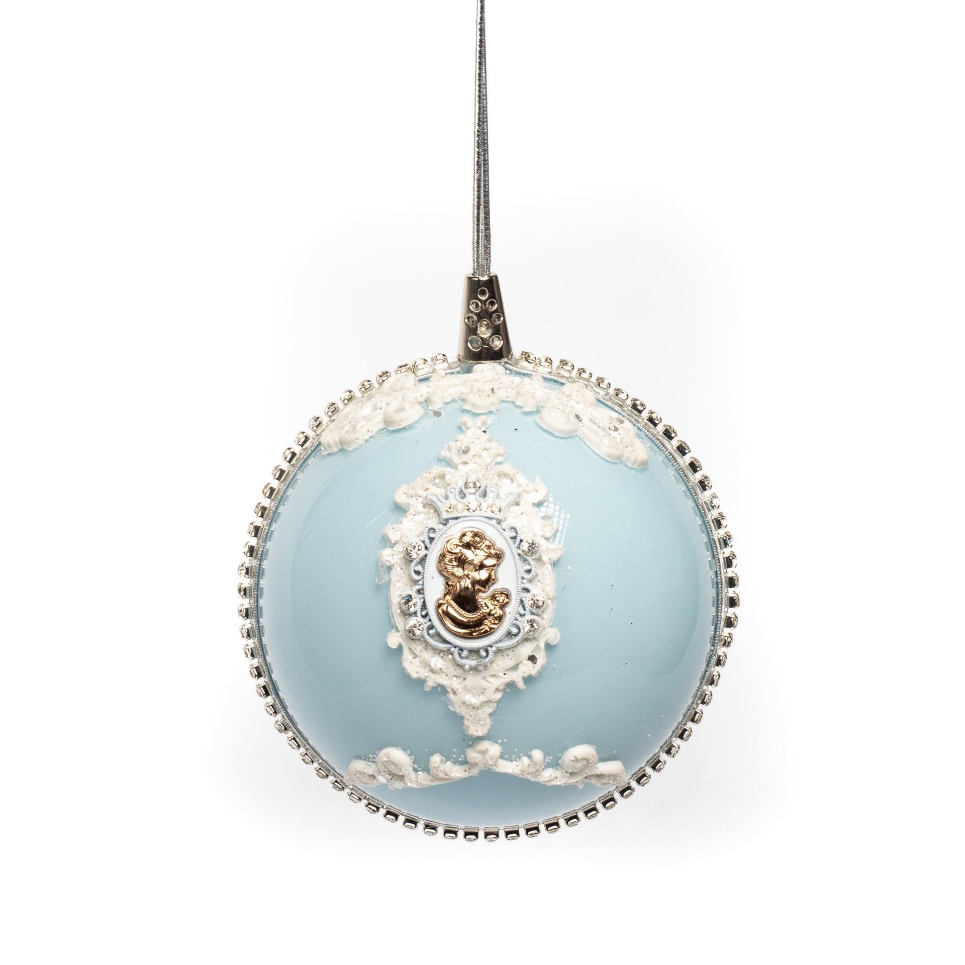 Іграшка на ялинку Флоріаль "Адель" куля 10 см (3001)