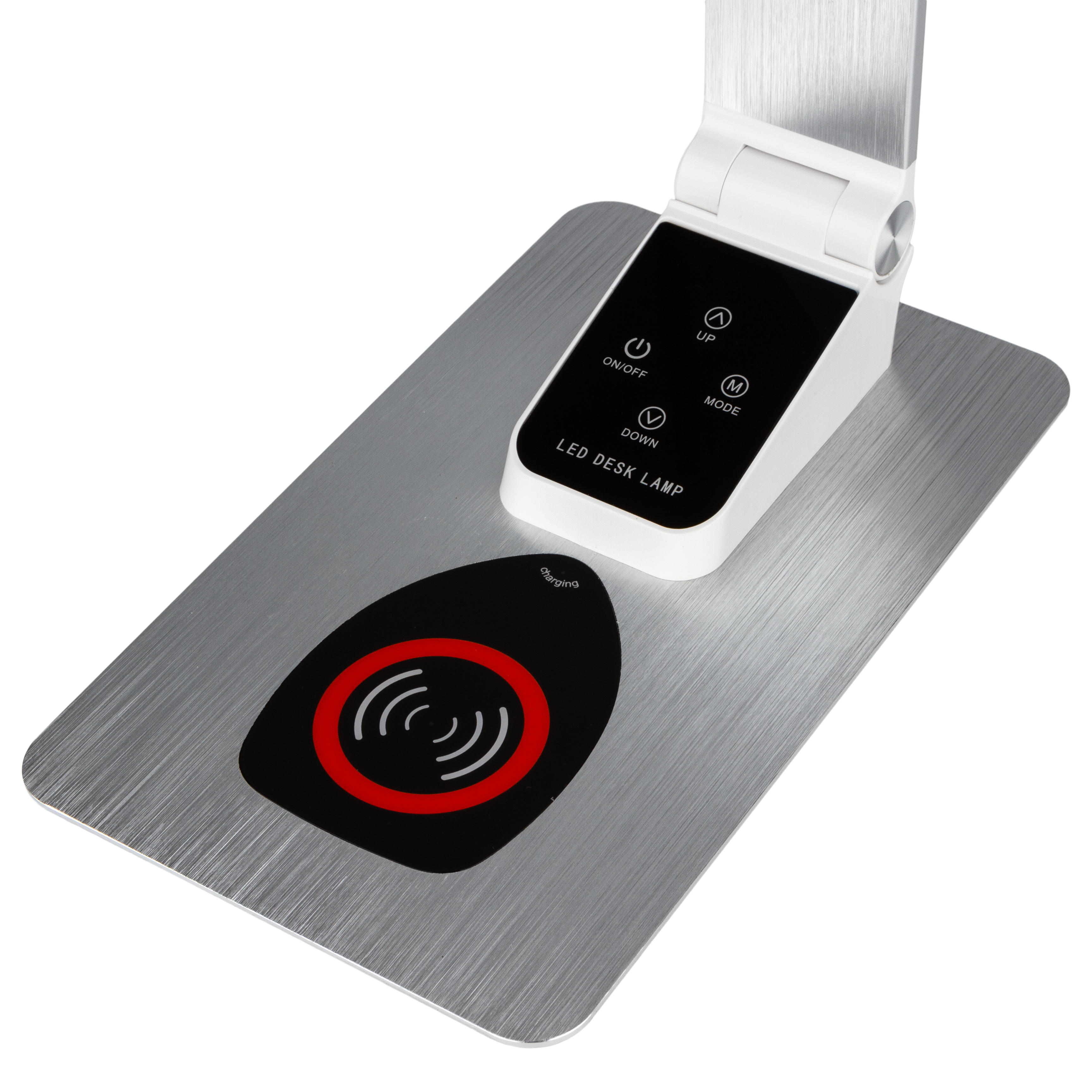 Настільна лампа Lightrich TX-180 c бездротовою зарядкою, Silver - фото 6