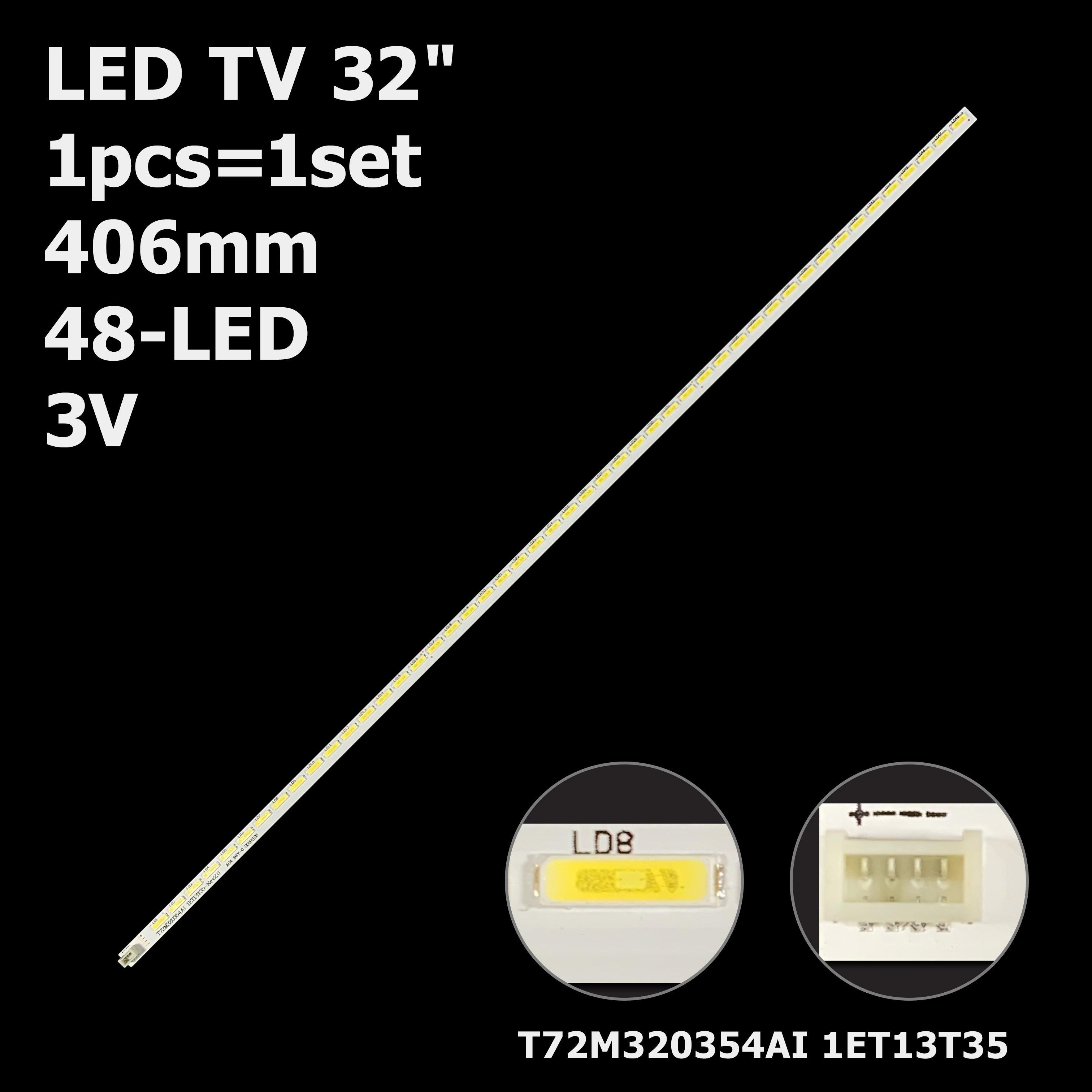 Комплект LED підсвітки для TV 32" T72M320354AI 1ET13T35-Rev2.0 (ART-11956) - фото 2