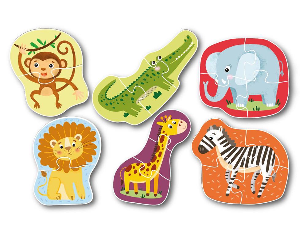 Пазли DoDo 300153 Дикі тварини 6в1 (1924) - фото 3 Пазли DoDo 300153 Дикі тварини 6в1 (1924) - фото 3