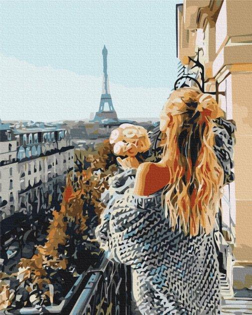 Картина по номерам Brushme Мадемуазель в Париже 40х50 см в термопакете (BS52309-mt)