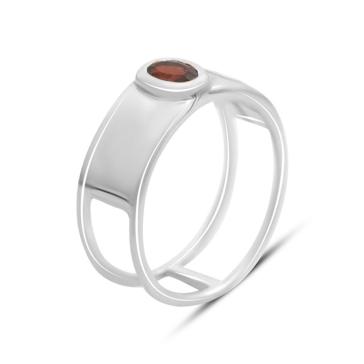 Кольцо серебряное Tiva с натуральным гранатом 0,56 ct 4,05 г р. 19 (2166276)