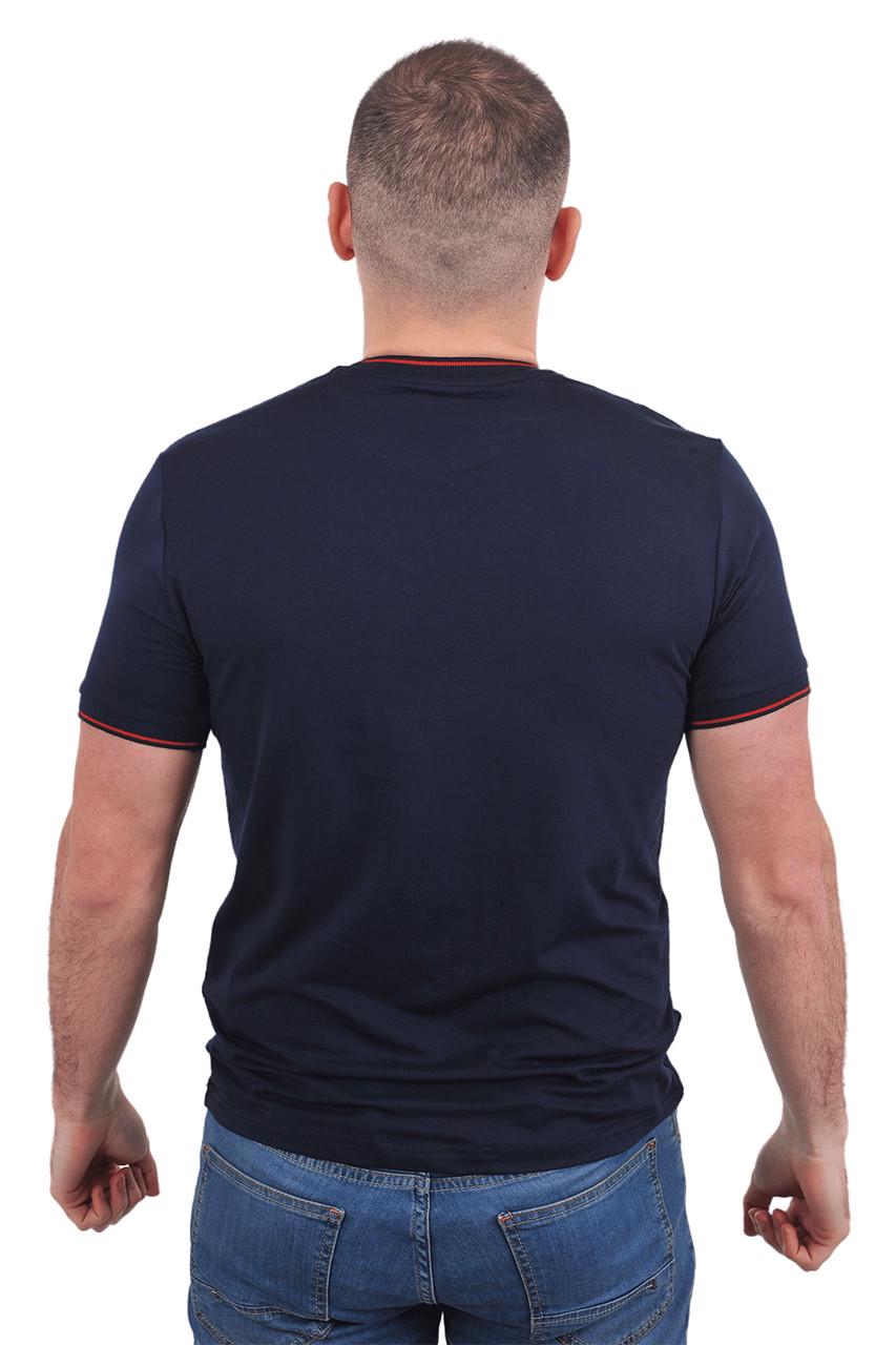 Футболка чоловіча Le Gutti 23-1734-02 L Темно-синій - фото 4