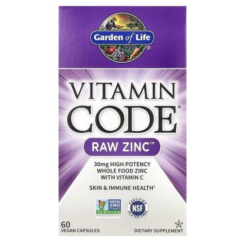 Цинк Garden of Life Vitamin Code RAW Zinc 60 капс. (GOL-11652)