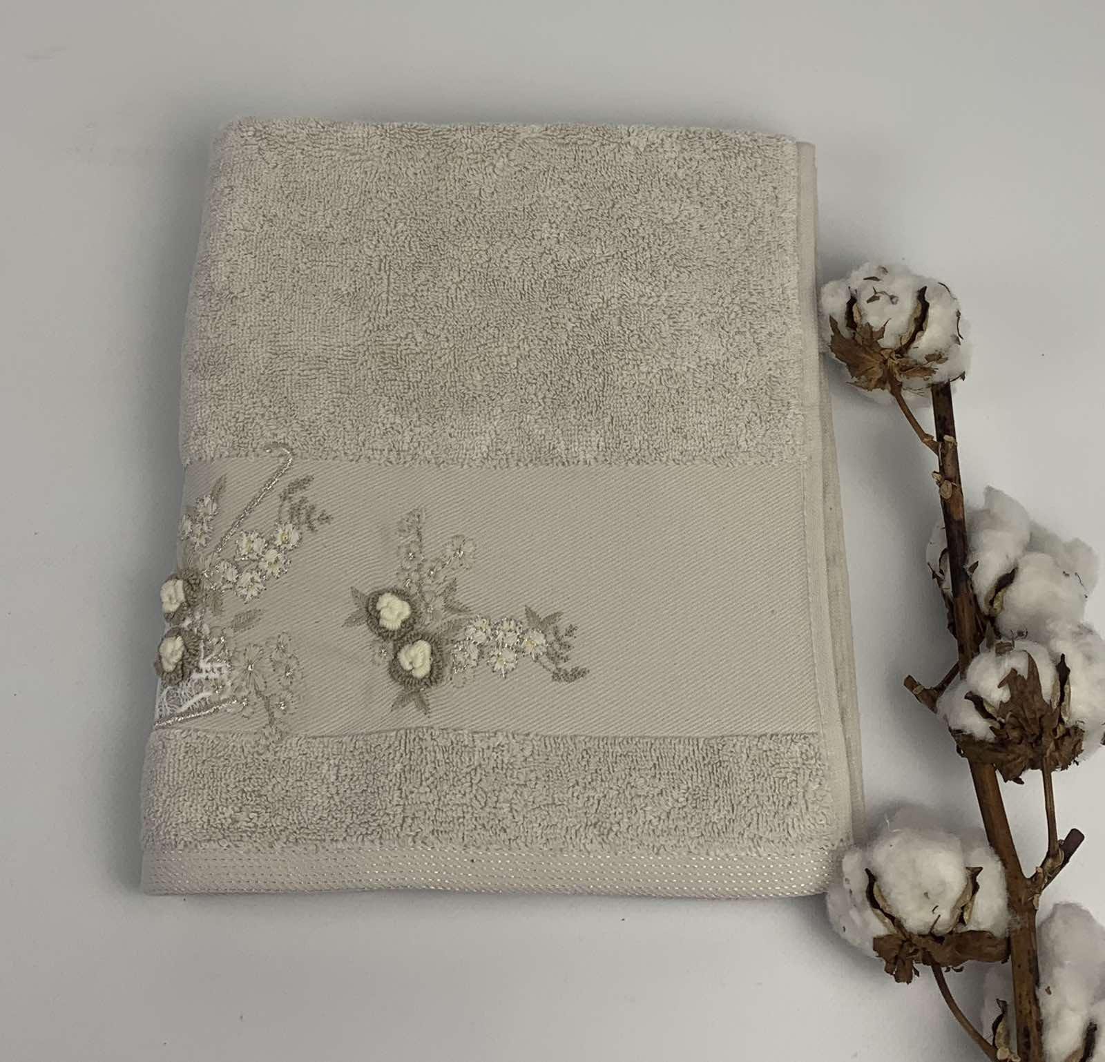 Полотенце Pupilla Elanur Model-2 50x90 см Светло-бежевый (CN31462) - фото 1 Полотенце Pupilla Elanur Model-2 50x90 см Светло-бежевый (CN31462) - фото 1