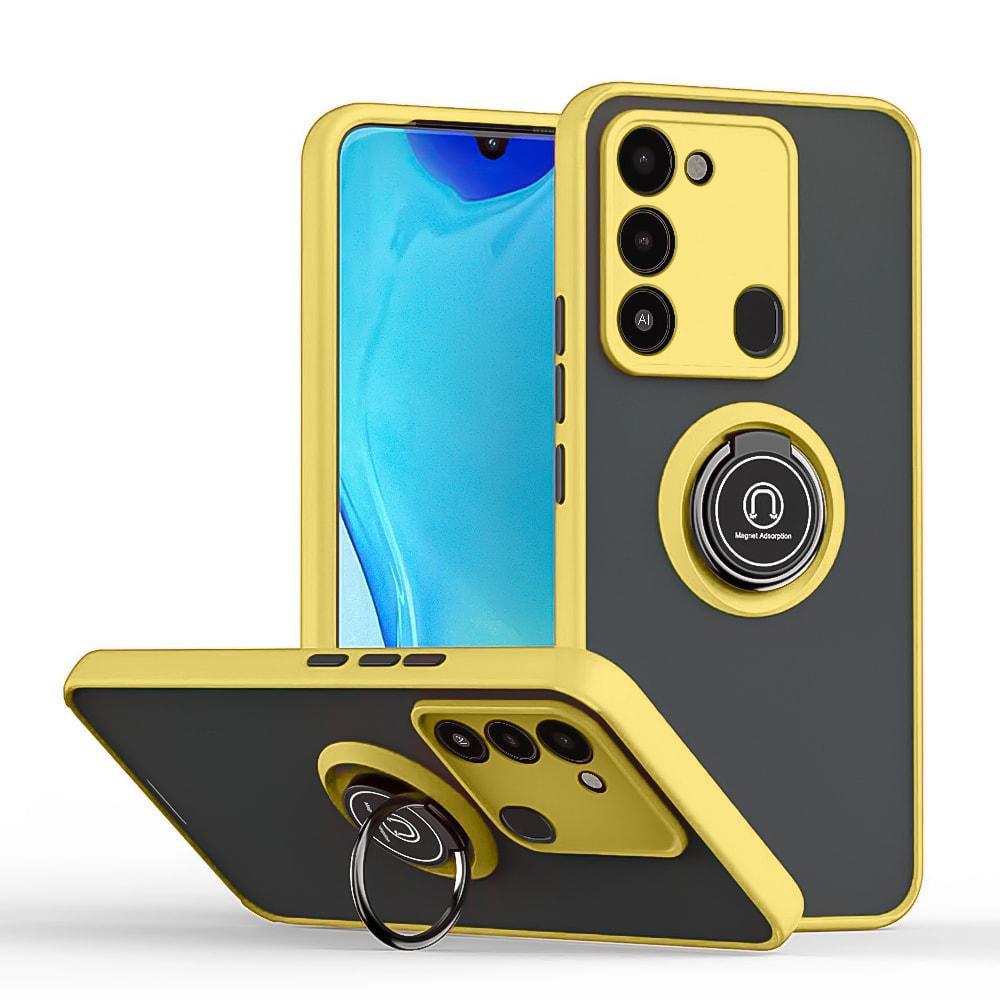 Защитный чехол MatteLuxe Tecno Spark 8C (с кольцом) Yellow (34097-0A)
