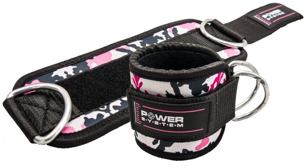 Манжети на щиколотці Power System PS-3470 Ankle Strap Camo Pink/Black (PS_3470_Pink/Black)