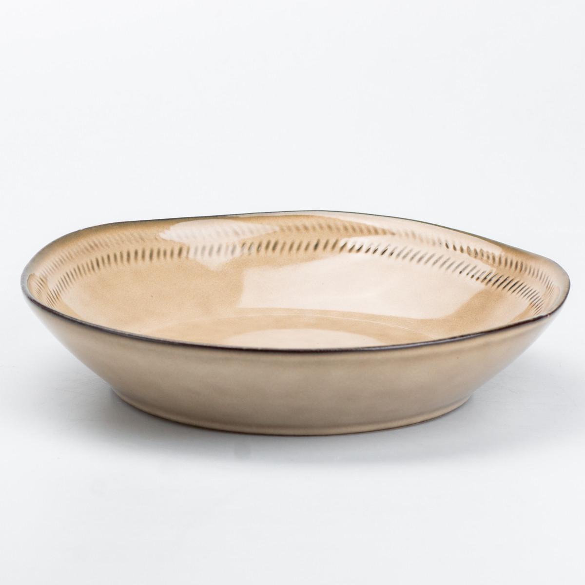 Тарілка супова керамічна 23 см Бежевий (4647) - фото 7 Тарілка супова керамічна 23 см Бежевий (4647) - фото 7