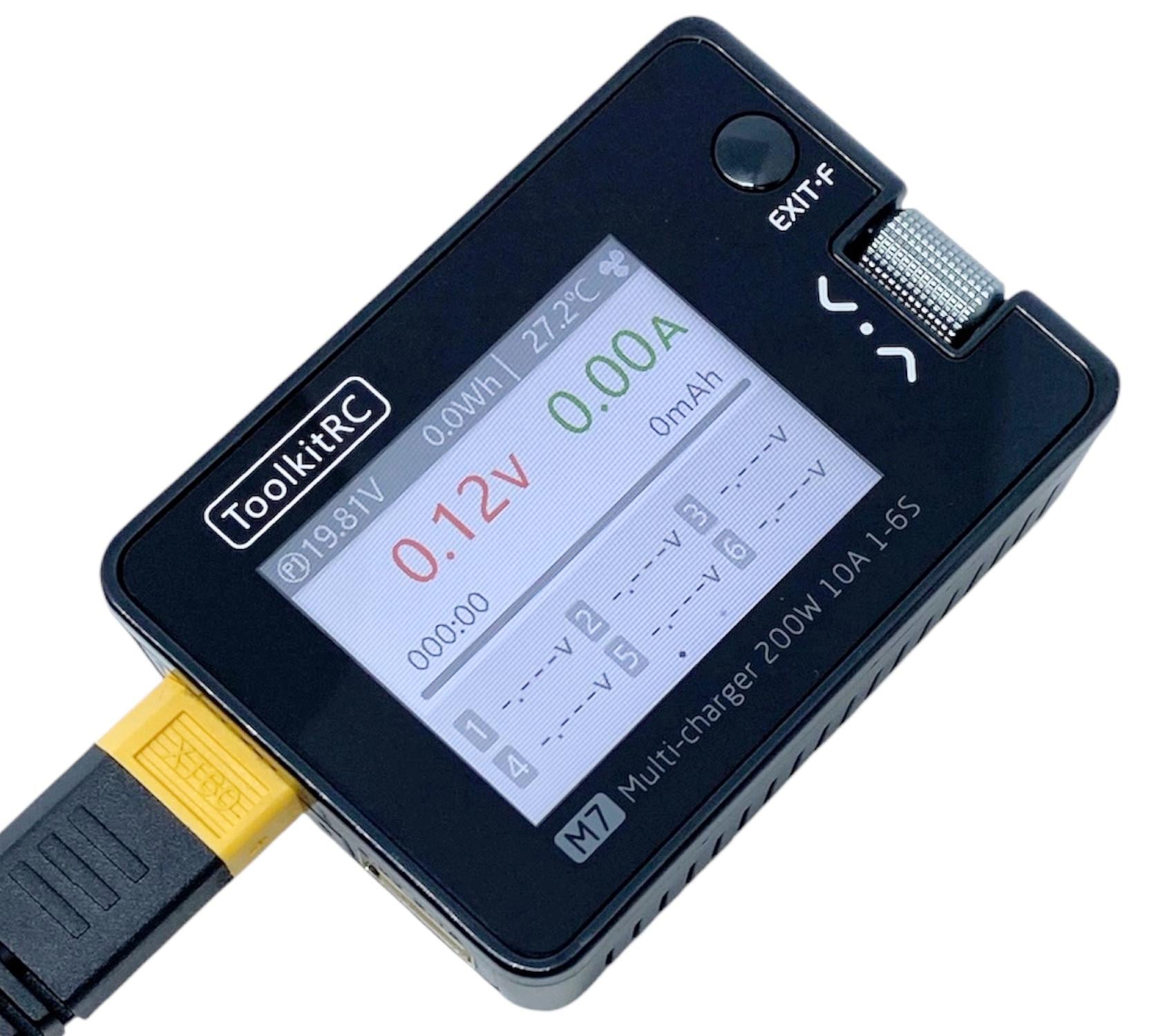 Прибор для зарядки и балансировки батарей FPV дрона 6s2p ToolKitRC M7 200W charger (27917411) Прибор для зарядки и балансировки батарей FPV дрона 6s2p ToolKitRC M7 200W charger (27917411)