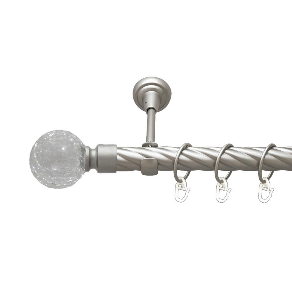 Карниз Orvit Сепия однорядный скрученный 25 мм 160 см Сатин (00-00023468)