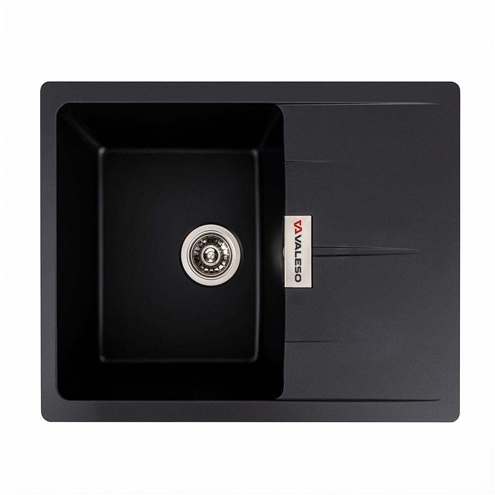 Мойка кухонная гранитная Valeso ZIRKONE 6250 Черный матовый (000046801)