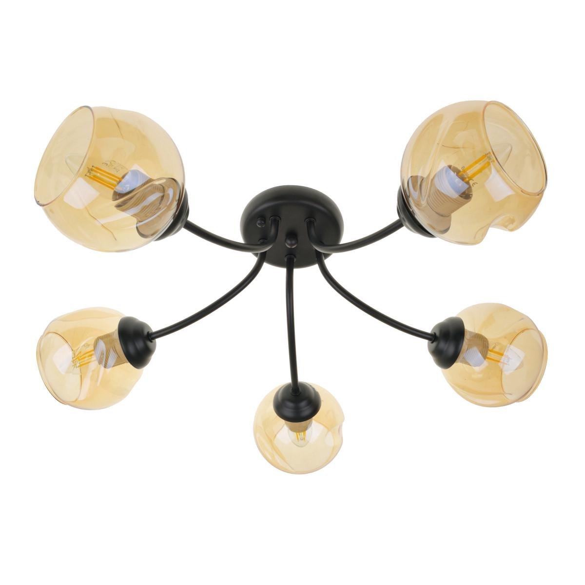 Люстра лофт Brille LK-719S/5 E14 BK Черный/Золото