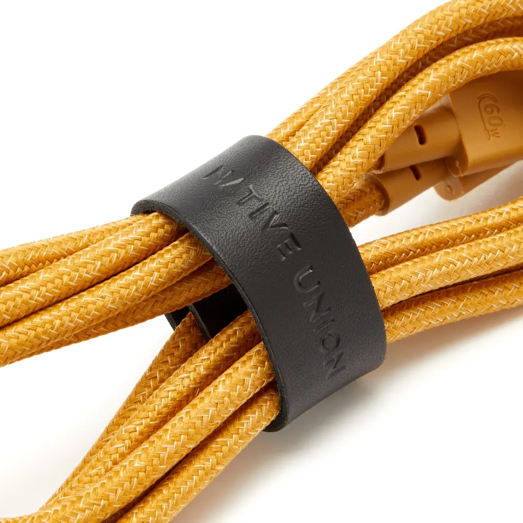 Кабель Native Union Belt Cable USB-C to USB-C Kraft 1,2 м (BELT-C-KFT-2-NP) - фото 4 Кабель Native Union Belt Cable USB-C to USB-C Kraft 1,2 м (BELT-C-KFT-2-NP) - фото 4