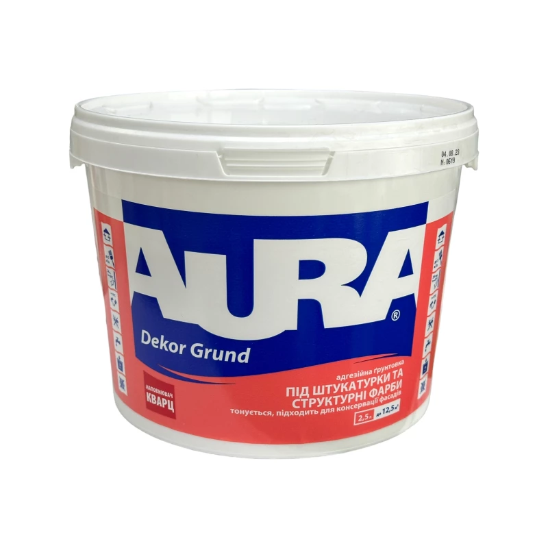 Грунт с кварцевым песком Aura Dekor Grund адгезионная 2,5 л (2568908475) Грунт с кварцевым песком Aura Dekor Grund адгезионная 2,5 л (2568908475)