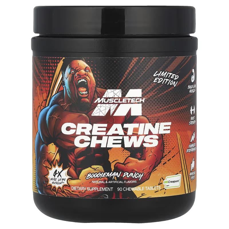 Креатин MuscleTech Creatine Chews 90 Chewable Tablets Boogieman Punch