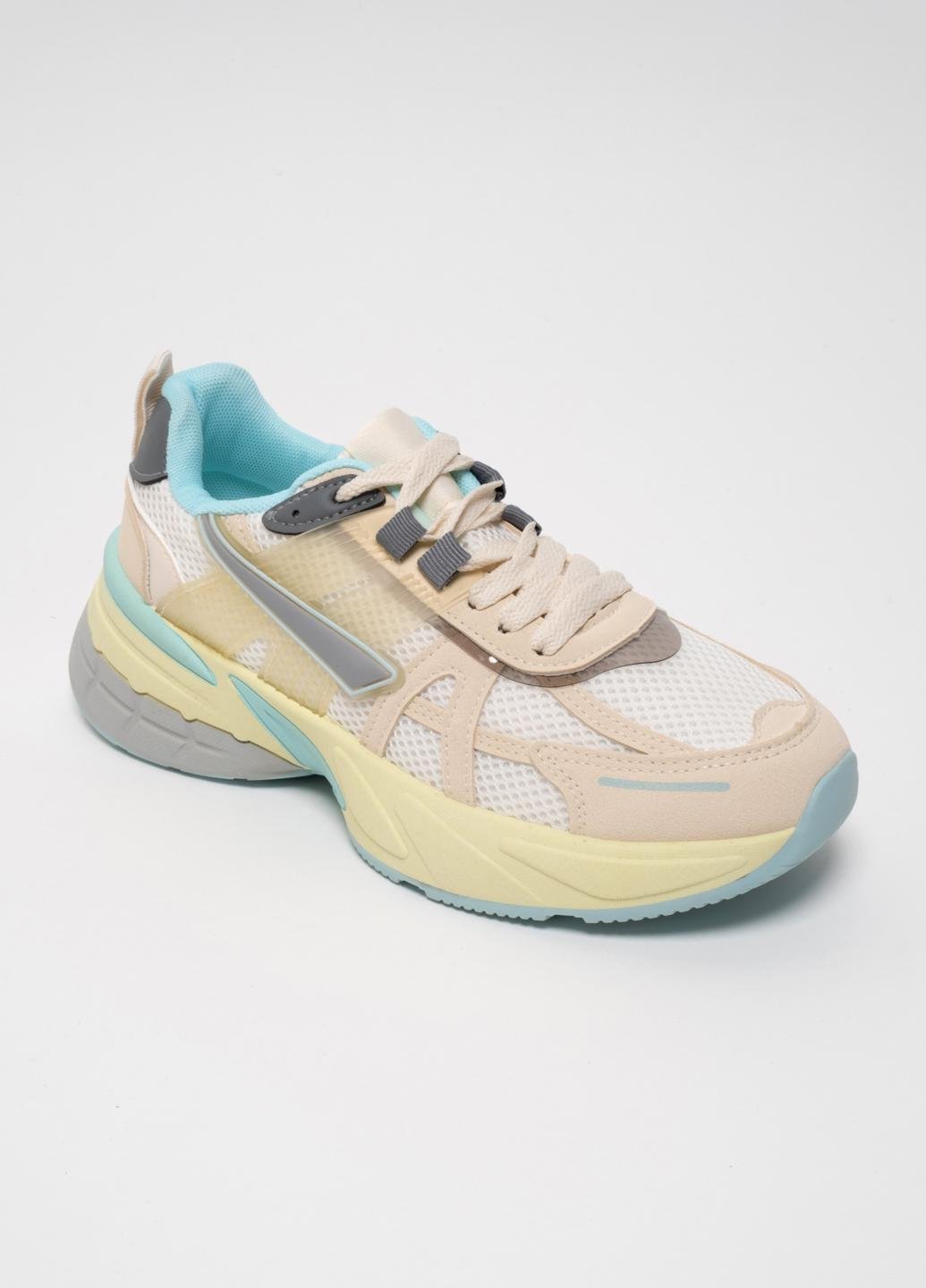 Кроссовки женские Fashion Y996-2 р. 40 Бежевый (345291_40)