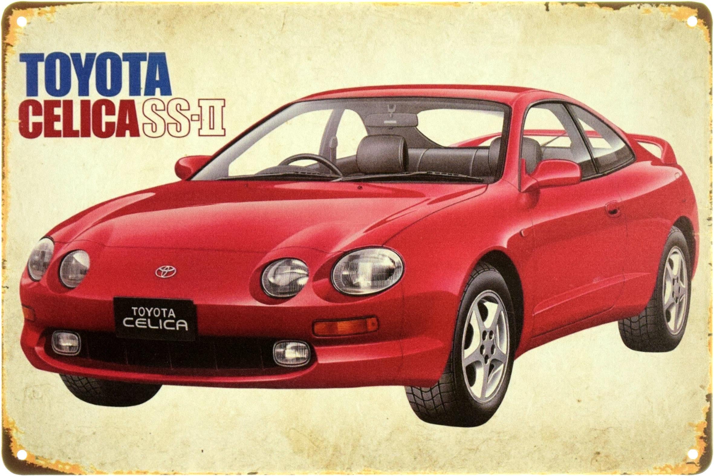 Табличка металлическая "Toyota Celica SS-II" 20x30 см (ms-104100)