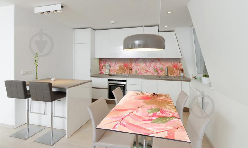 Наклейка виниловая на стол Zatarga «Розовые Магнолии» 650х1200 мм Z180433/1st