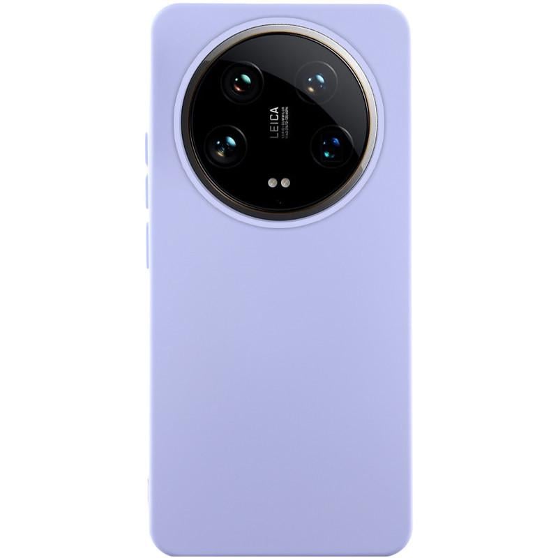 Противоударный Чехол Silicone Cover Lakshmi (AAA) для Xiaomi 14 Ultra Сиреневый/Dasheen