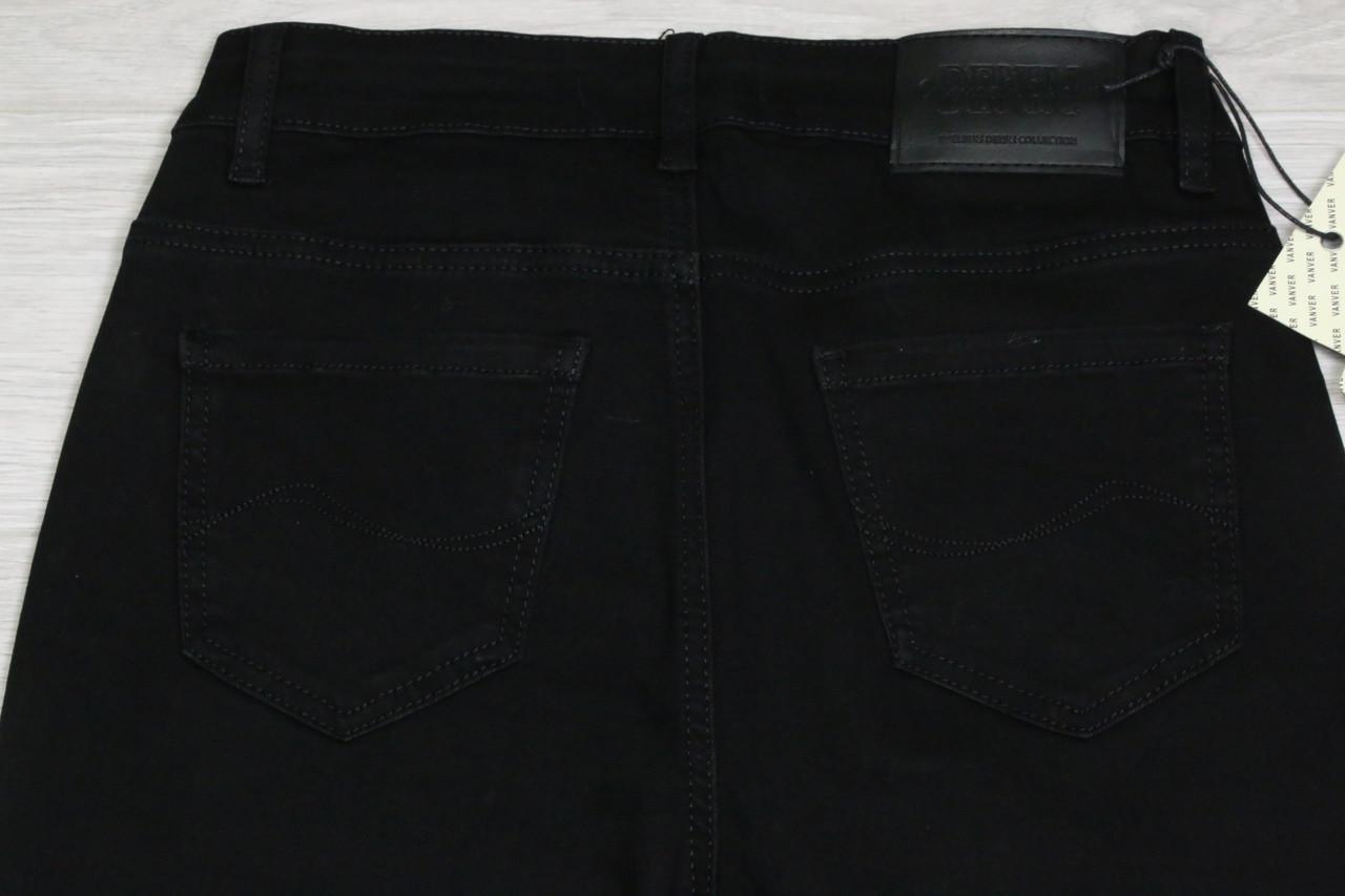 Джинси жіночі Vanver з високою посадкою р. 32 Чорний (81830) - фото 8