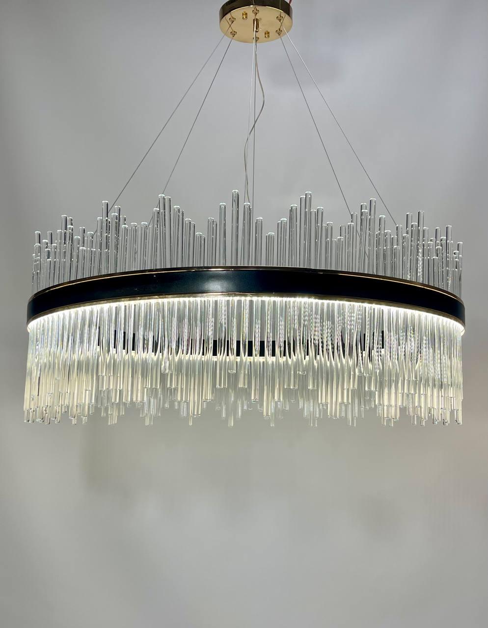 Люстра светодиодная Zilini HL1268/800 Золотистый/Черный (24084136)