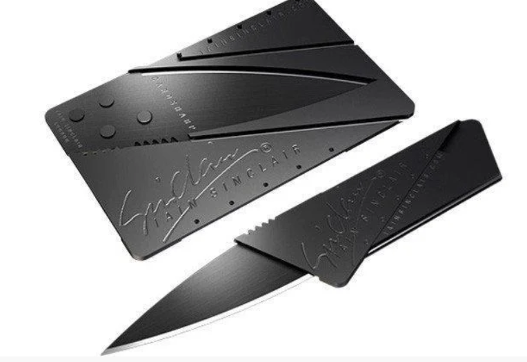 Нож кредитная складная CardSharp Черный (KG-2258)
