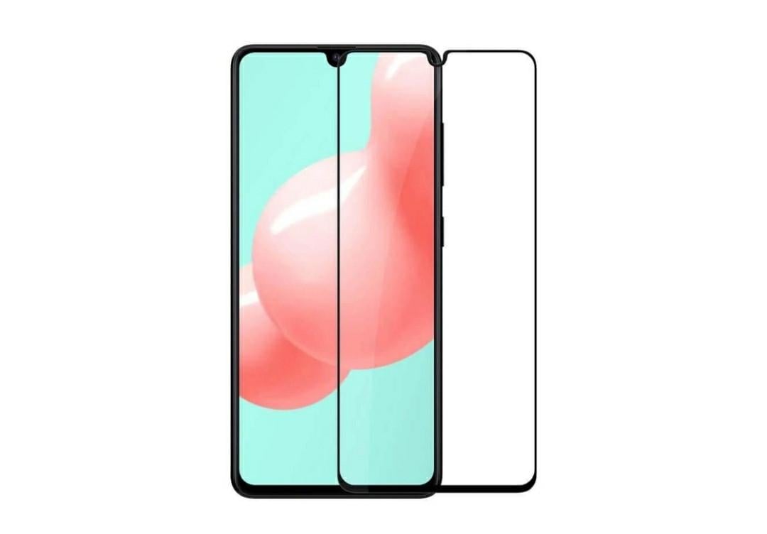 Загартоване захисне скло на Samsung Galaxy A41 (2020) / Чорна рамка