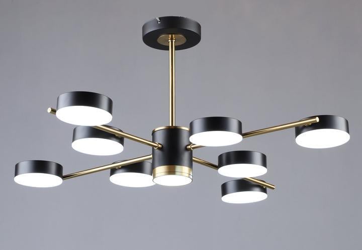 LED-люстра потолочная Sirius Loft 3000/6500К IP20 B N6369/8 COP+BK 62W Черный/Медный (28688377)