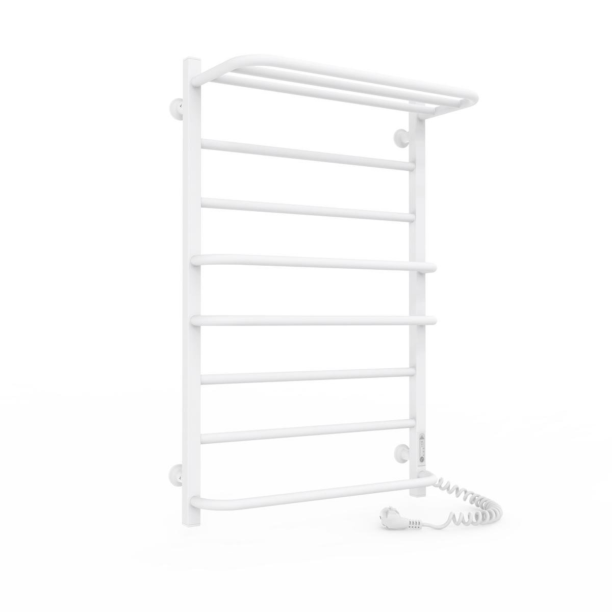Полотенцесушитель электрический Laris Зебра Комфорт ЧК8 с полкой подключение справа Э R3 500х800 мм Белый (73207785) Полотенцесушитель электрический Laris Зебра Комфорт ЧК8 с полкой подключение справа Э R3 500х800 мм Белый (73207785)