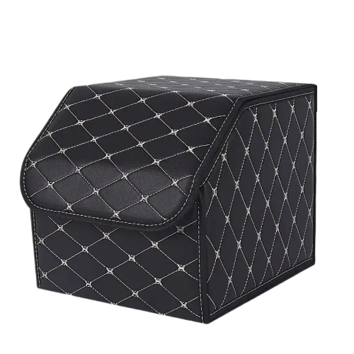 Органайзер у багажник автомобіля 30х30х30 см Black/Beige