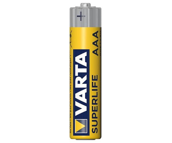 Батарейка Varta Superlife AAA R03 Zinc/Carbon Yellow