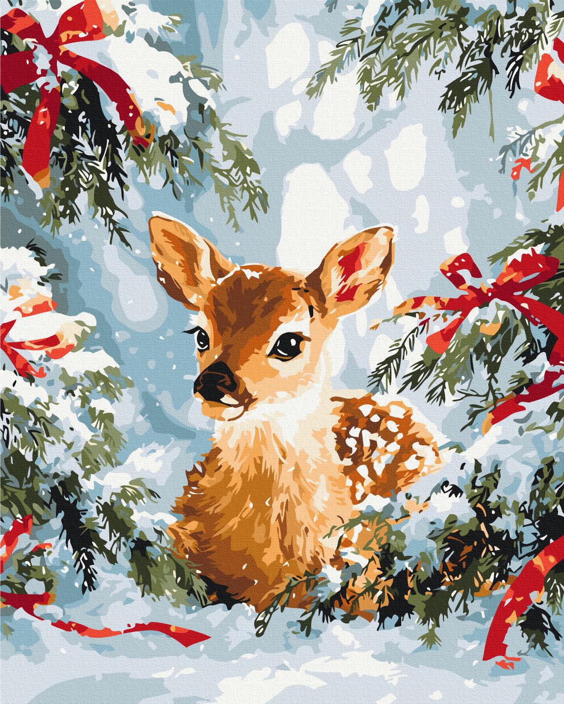 Картина за номерами Brushme Казка серед ялинок 40x50 см (BS54495) Картина за номерами Brushme Казка серед ялинок 40x50 см (BS54495)