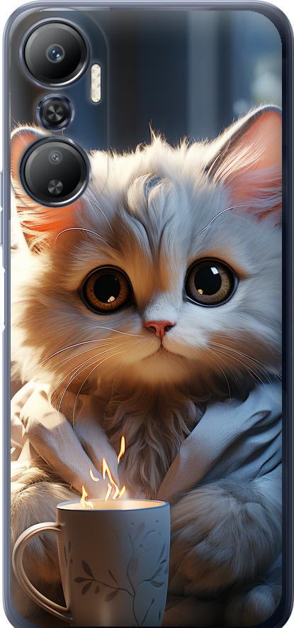 Чехол на Infinix Hot 20 White cat (5646u-2966-42517)