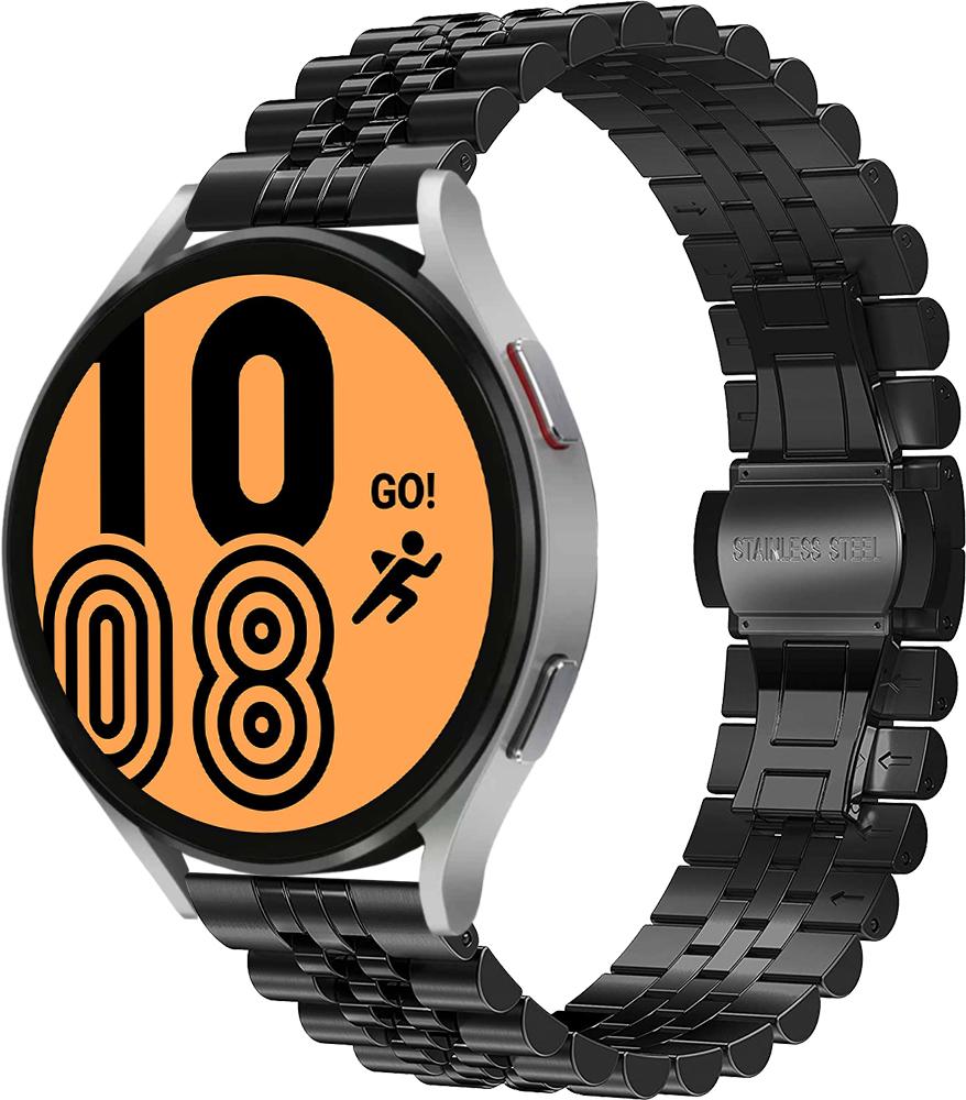 Браслет металлический Stech для Galaxy Watch 4 44 мм Black (26907-2B)